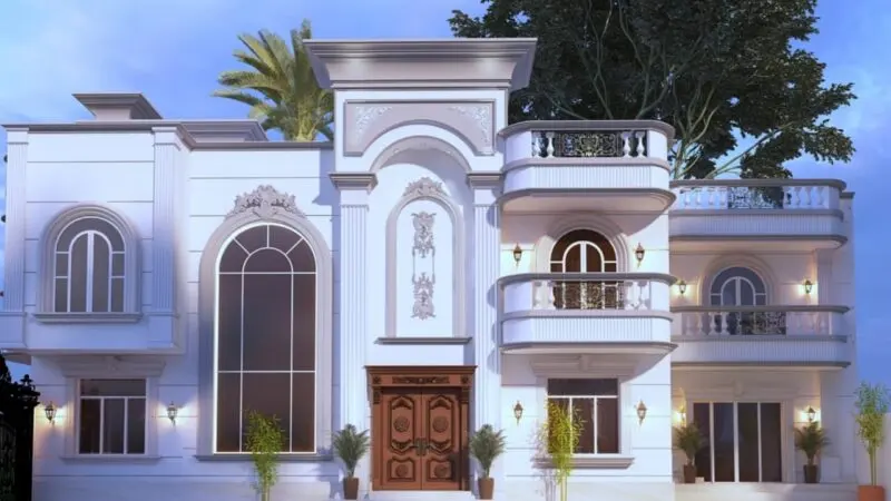 تصميم خارجي لواجهات فلل في الخليج
